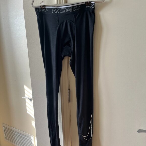 Nike Pro Dri-FIT Men’s Black Tights Size Large - Picture 1 of 6